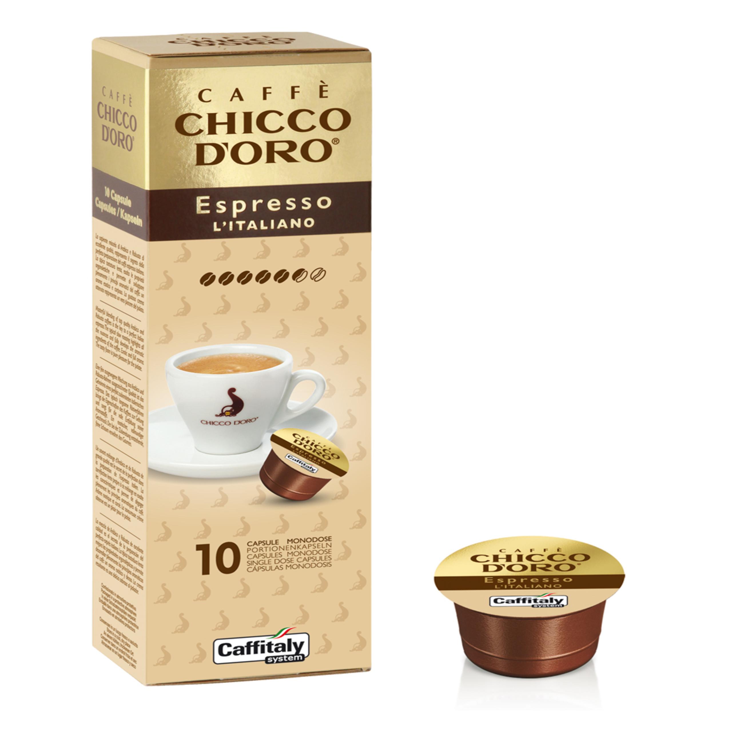 Espresso L'Italiano 10 capsule Chicco d'Oro