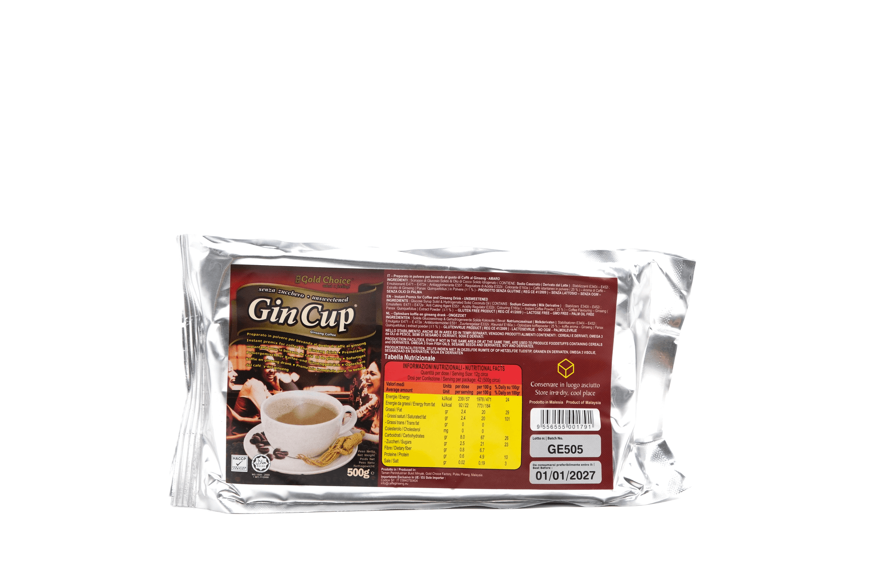 Ginseng Amaro busta da 500 G
